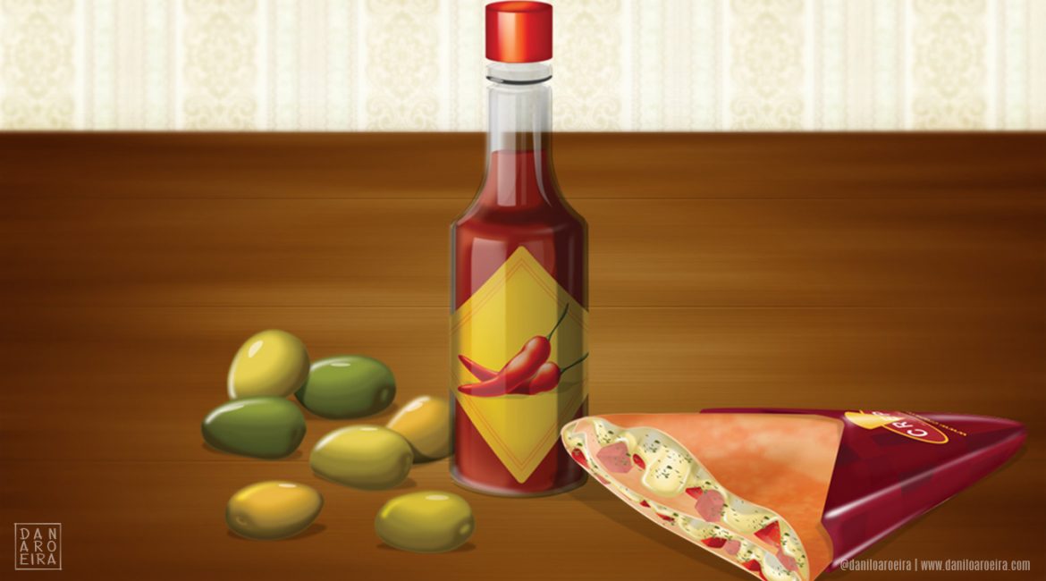 Azeitonas, pimenta e Crepe by Danilo Aroeira