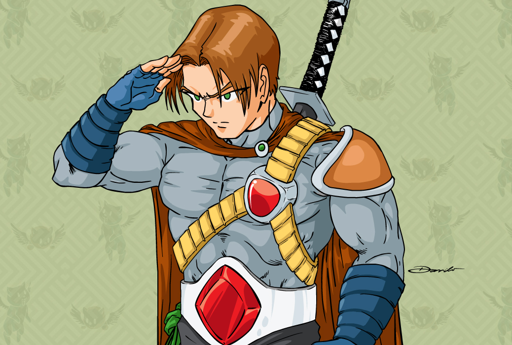 Guerreiro em estilo anime - by Danilo Aroeira