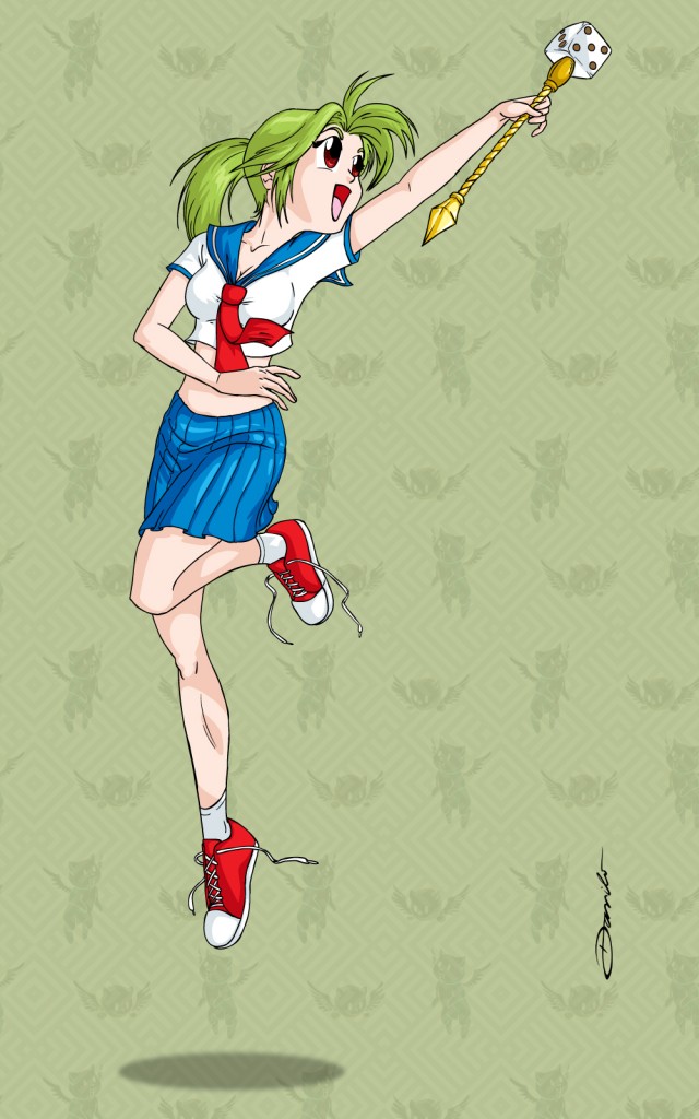 Garota em estilo anime - by Danilo Aroeira