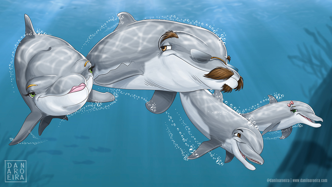 Família de Golfinhos, by Dan Aroeira