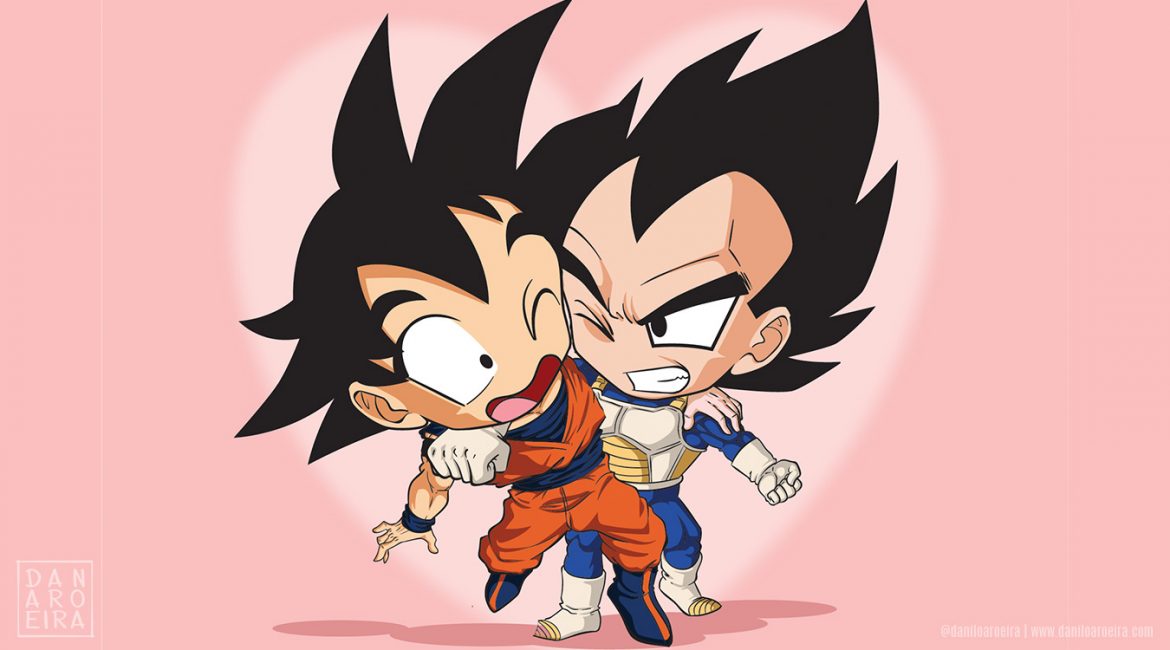 Goku e Vedita Trocadilhos Dragon Ball - by Dan Aroeira
