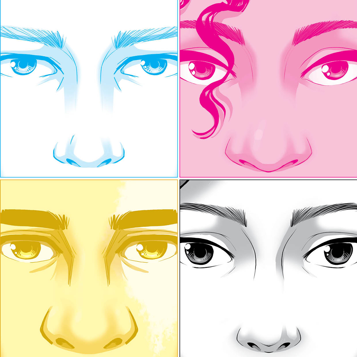 4x4 olhos - Arte por Dan Aroeira