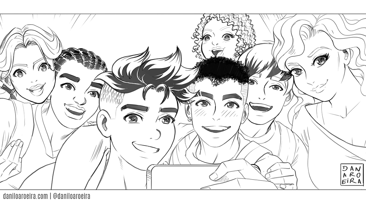 Imagem destaque - Turma da Mônica Jovem - o Paradoxo do Tempo. Arte por Dan Aroeira
